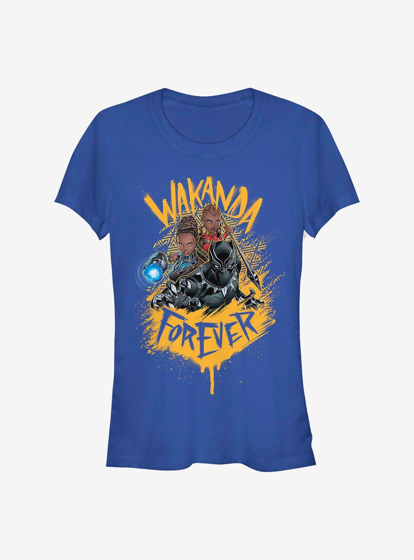 Marvel Black Panther Panther Trinity Girls T-Shirt, ROYAL, hi-res