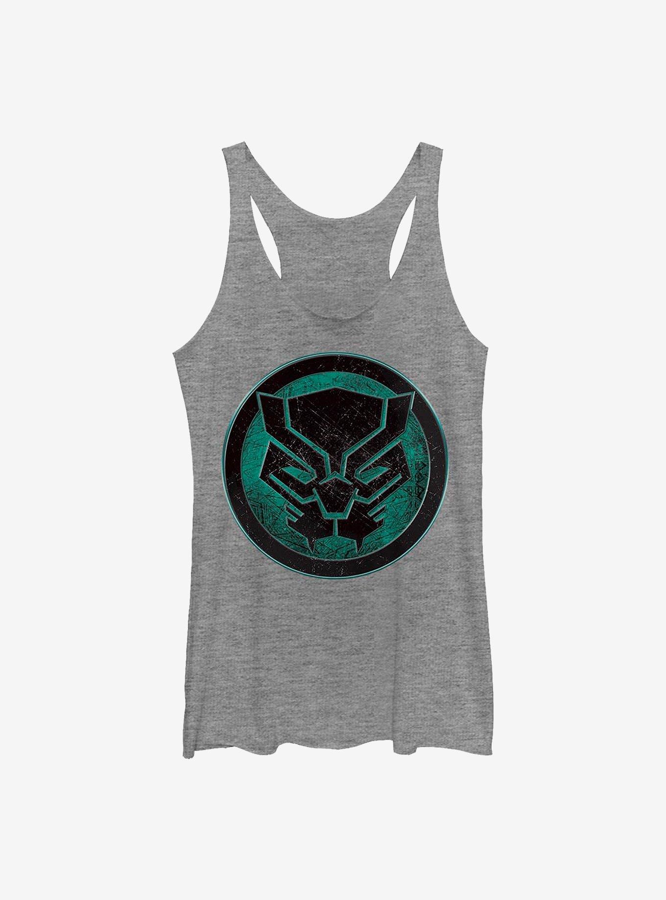 Marvel Black Panther Green Panther Girls Tank, GRAY HTR, hi-res