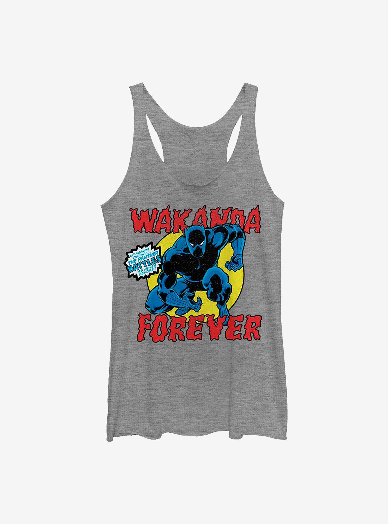 Marvel Black Panther Panther Battles Girls Tank, GRAY HTR, hi-res