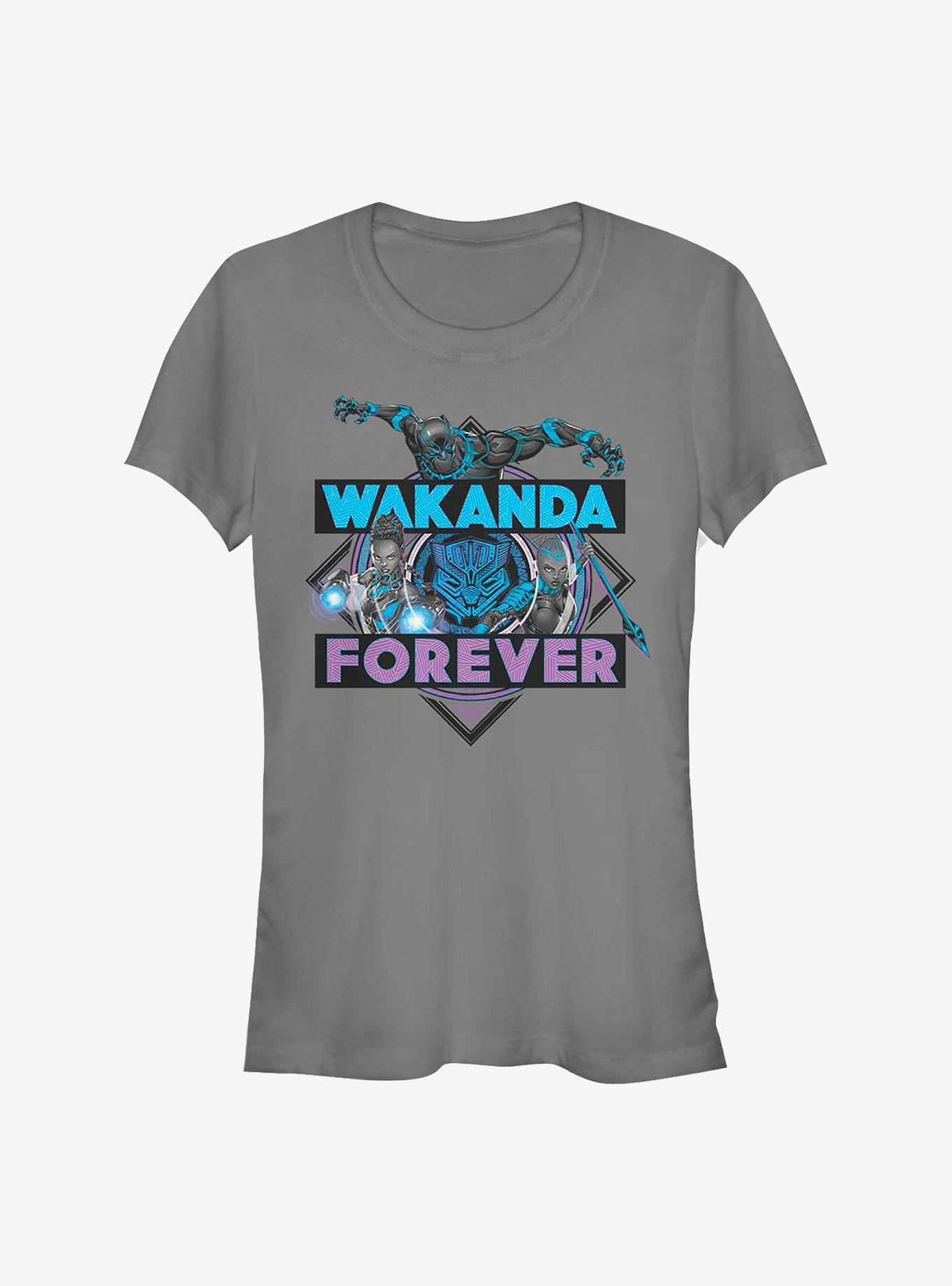 Marvel Black Panther Wakanda Crosshatch Girls T-Shirt, , hi-res