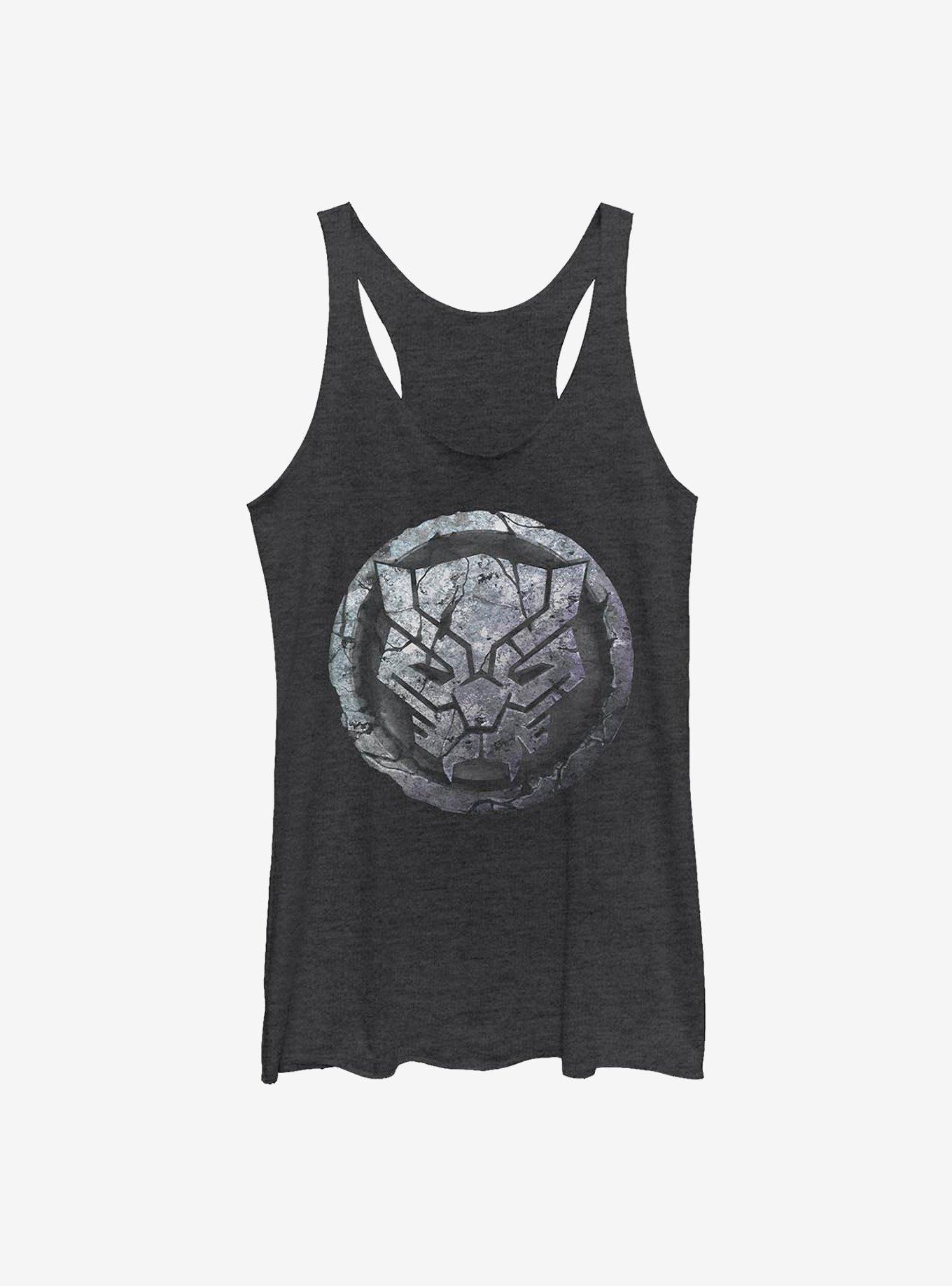 Marvel Black Panther Stone Panther Girls Tank, BLK HTR, hi-res