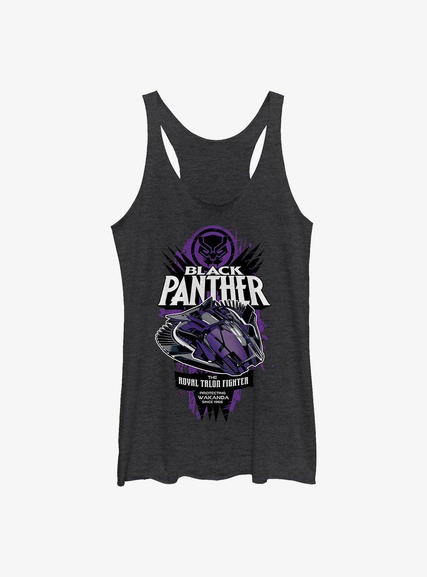 Marvel Black Panther The Royal Talon Fighter Girls Tank, BLK HTR, hi-res