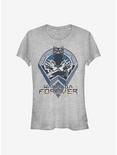Marvel Black Panther Wakanda Shield Girls T-Shirt, ATH HTR, hi-res