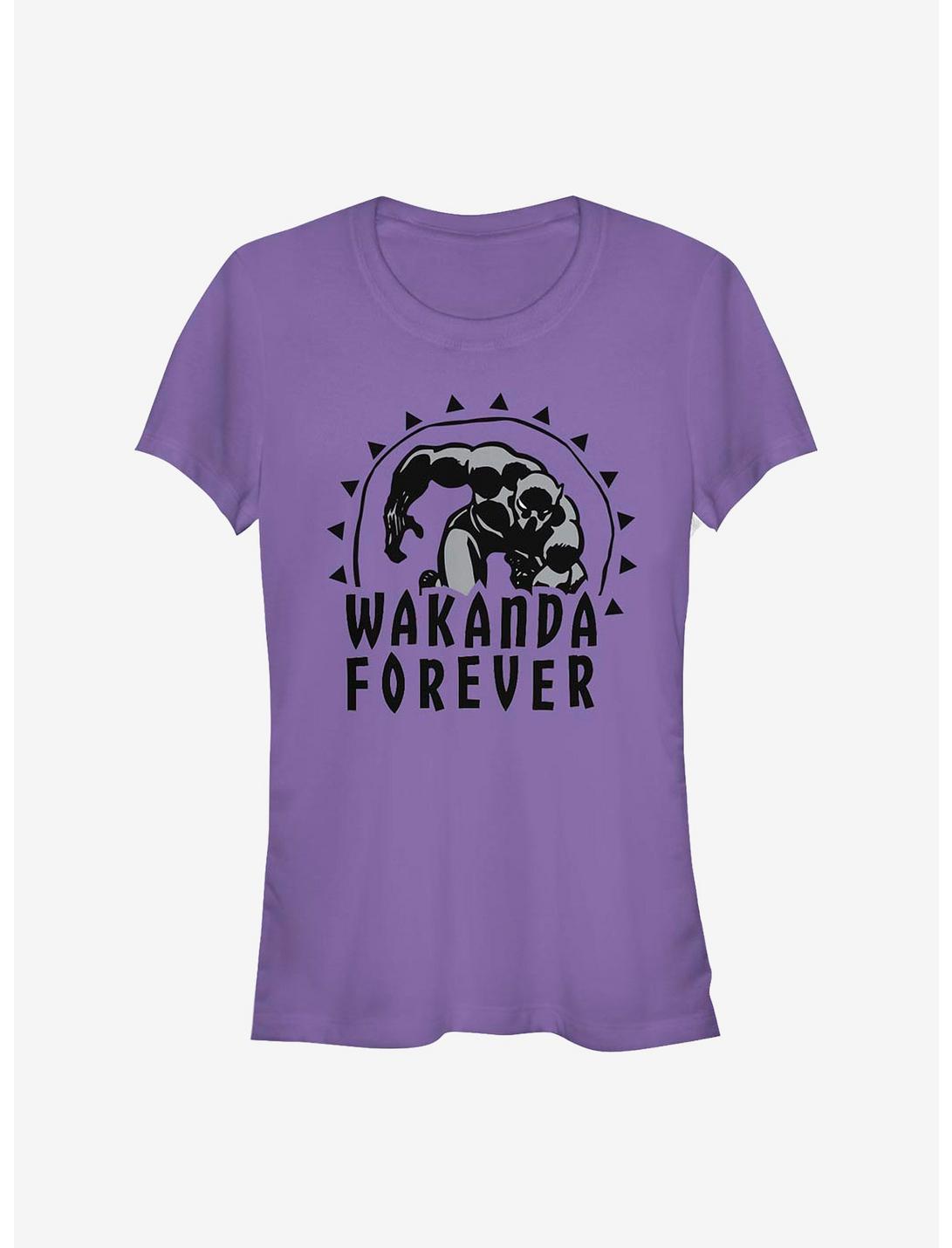 Marvel Black Panther Wakanda Sun Girls T-Shirt, PURPLE, hi-res