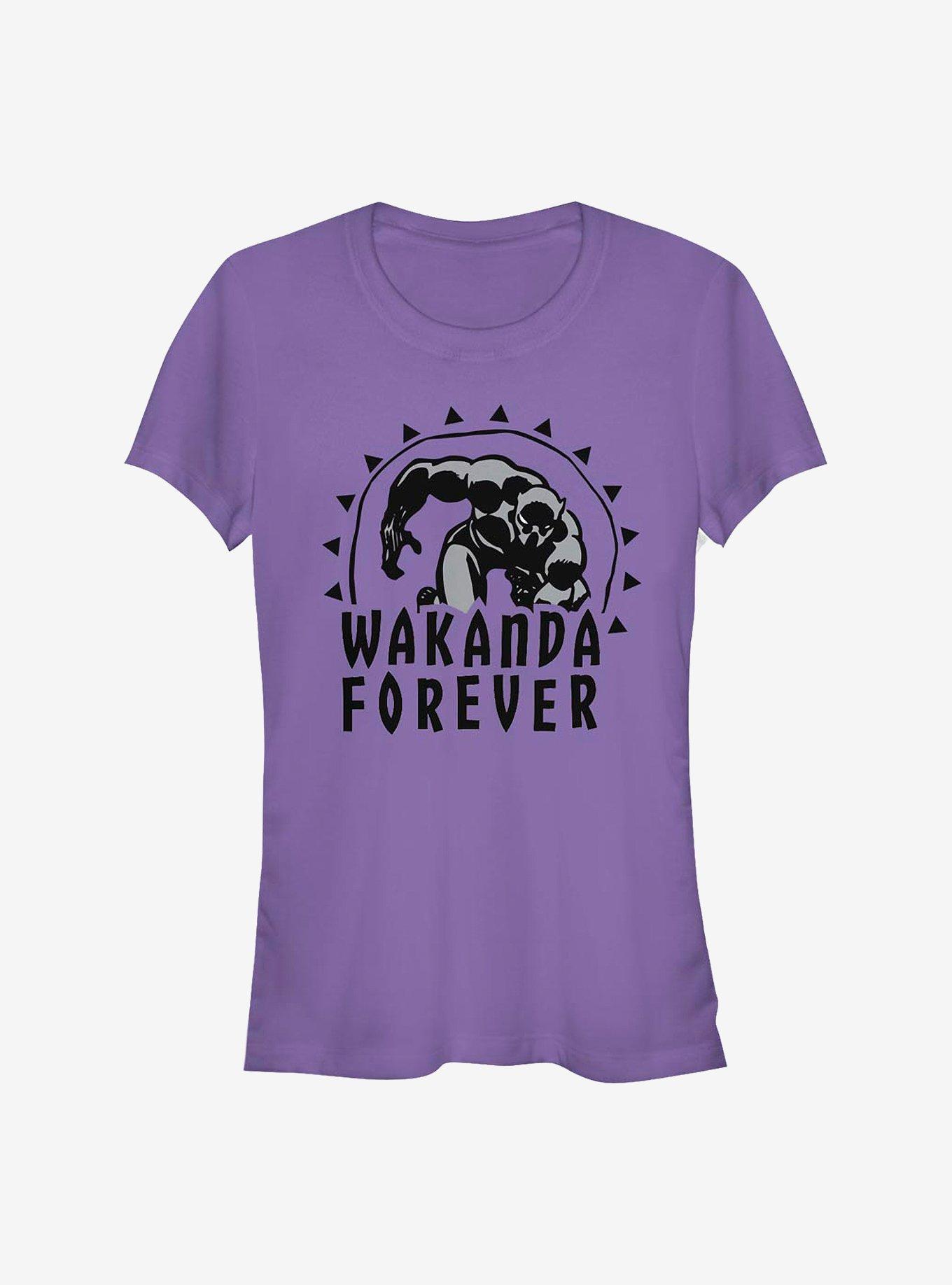 Marvel Black Panther Wakanda Sun Girls T-Shirt, PURPLE, hi-res
