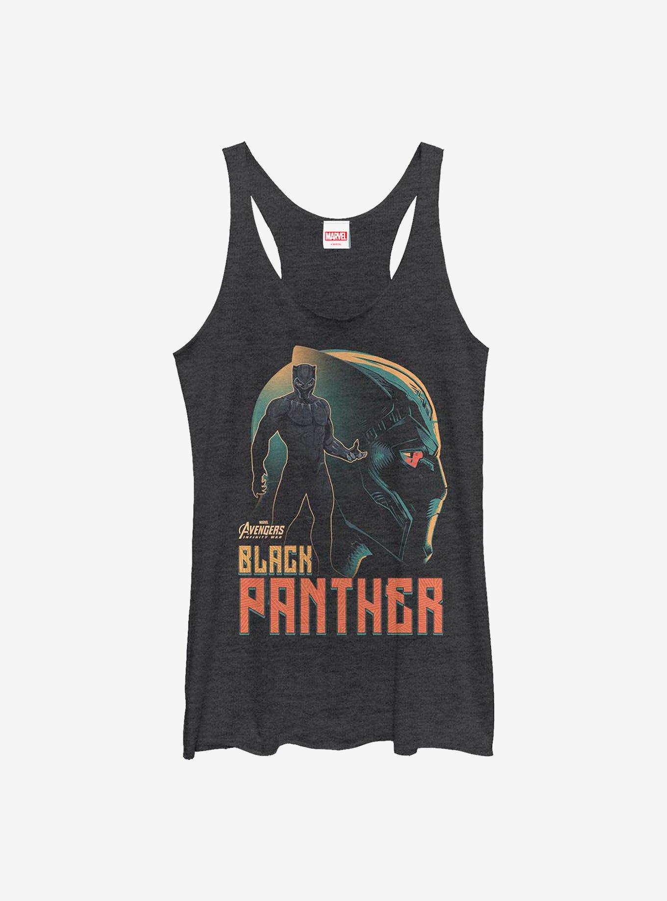 Marvel Black Panther King Wakanda Girls Tank, BLK HTR, hi-res