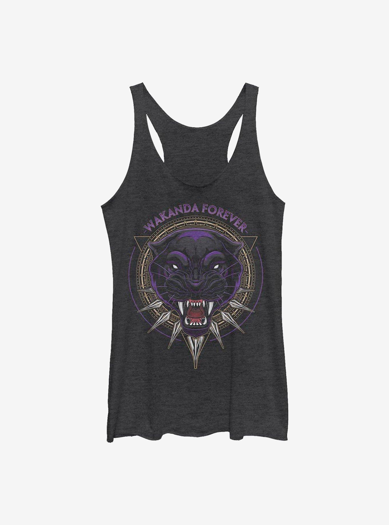 Marvel Black Panther Fearless Girls Tank, BLK HTR, hi-res