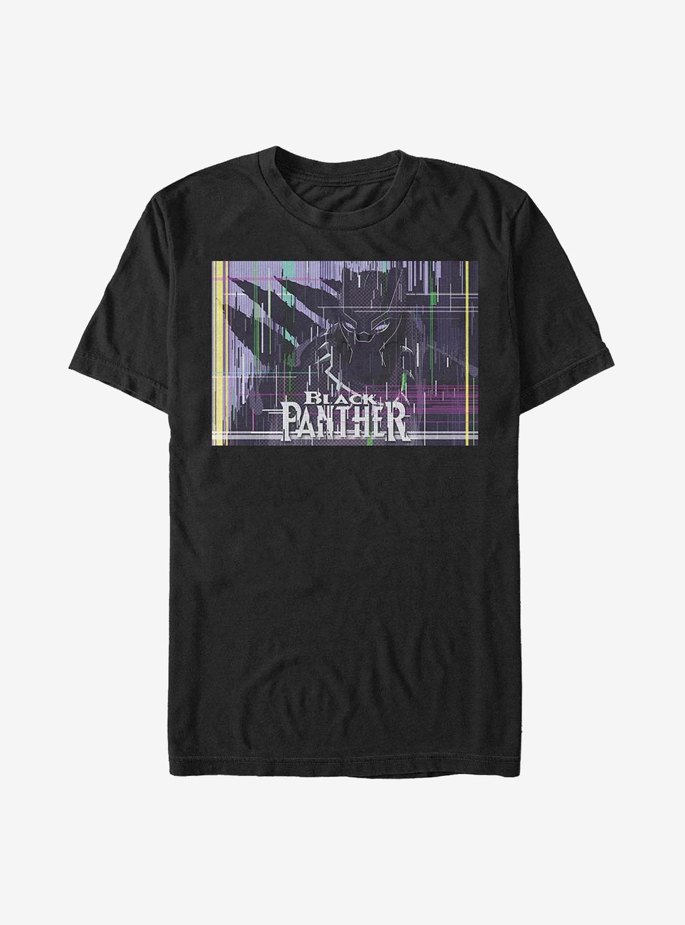 Marvel Black Panther Glitching T-Shirt, BLACK, hi-res