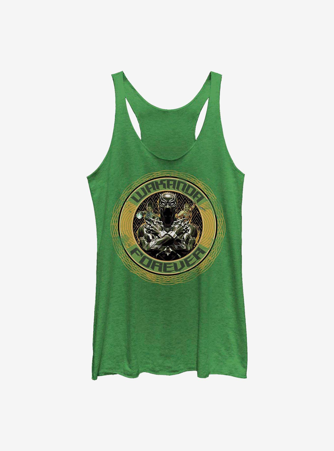 Marvel Black Panther Wakanda Emblem Girls Tank, ENVY, hi-res