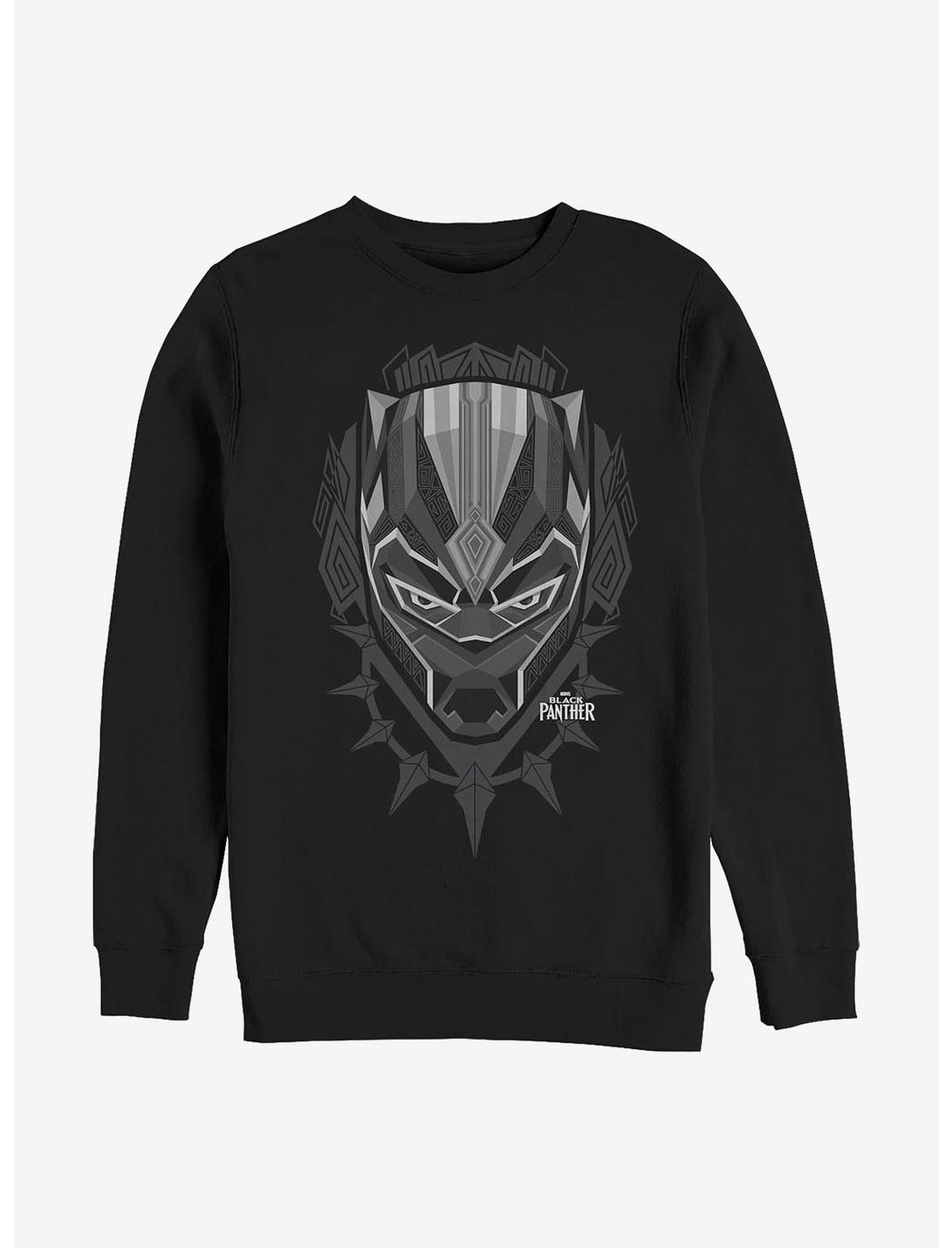 Marvel Black Panther Plaque Crew Sweatshirt, BLACK, hi-res