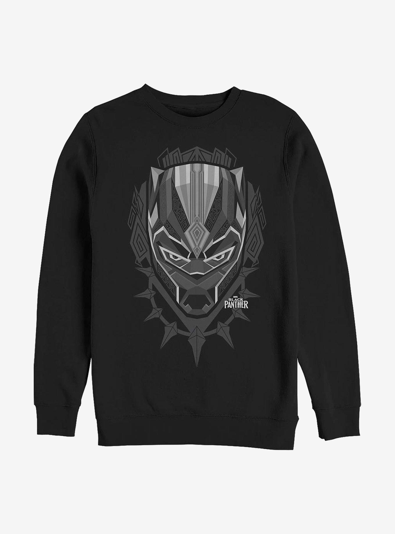 Marvel Black Panther Plaque Crew Sweatshirt, BLACK, hi-res