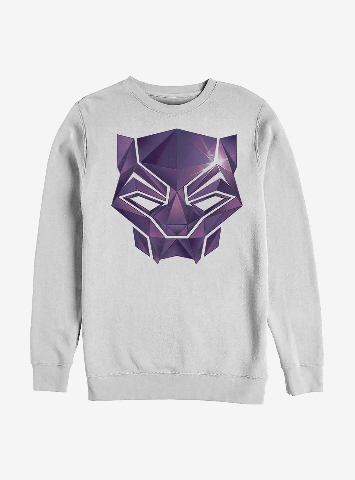 Marvel Black Panther Diamond Panther Crew Sweatshirt, WHITE, hi-res