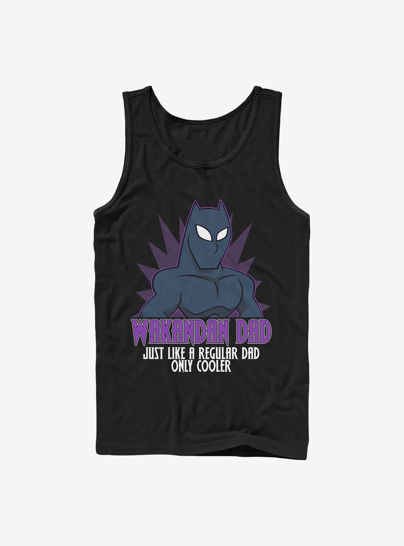 Marvel Black Panther Wakandan Dad Tank, BLACK, hi-res