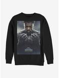 Marvel Black Panther T'Challa Poster Crew Sweatshirt, BLACK, hi-res