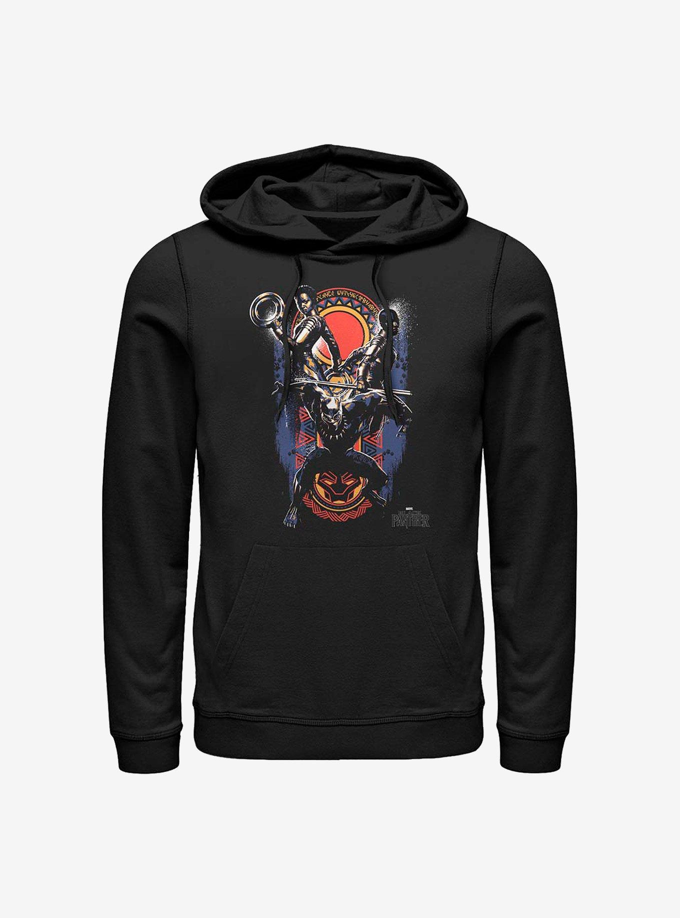 Marvel Black Panther Big Three Hoodie, BLACK, hi-res