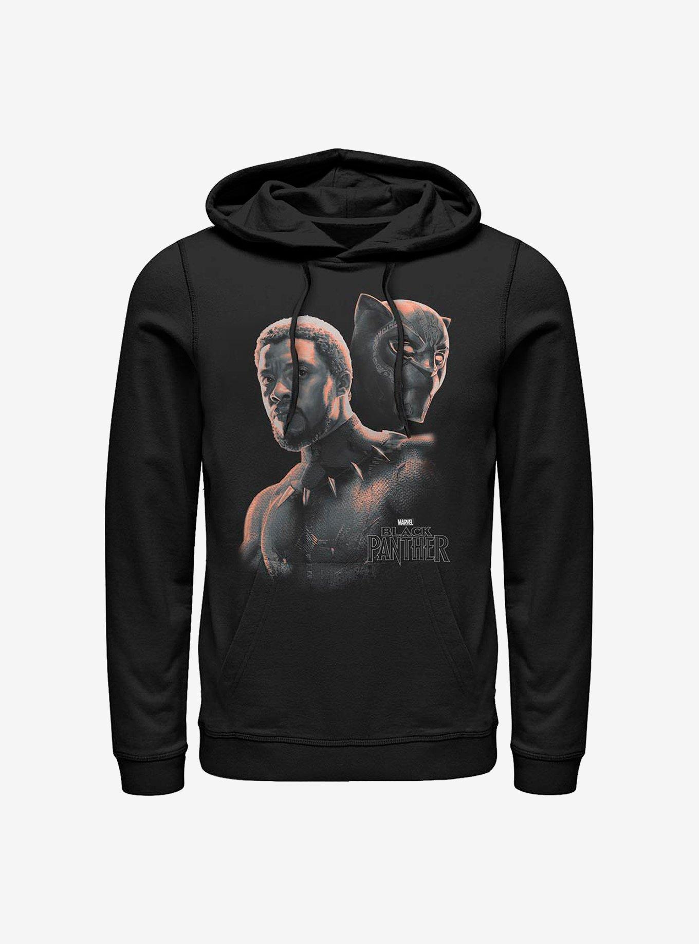 Marvel Black Panther T'Challa Unmasked Hoodie, BLACK, hi-res