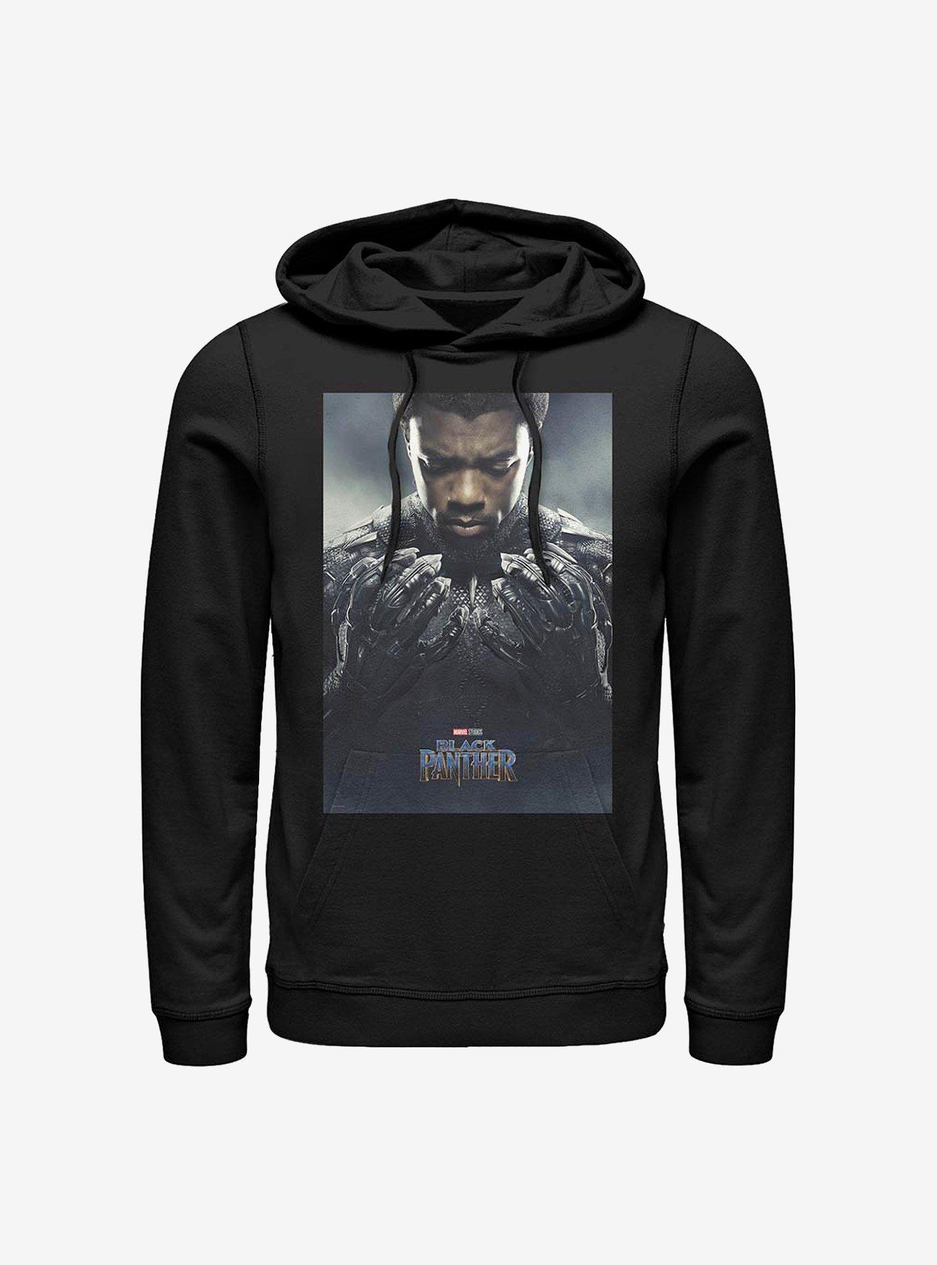 Marvel Black Panther T'Challa Poster Hoodie, BLACK, hi-res