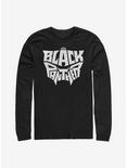 Marvel Black Panther Bold Logo Long-Sleeve T-Shirt, BLACK, hi-res