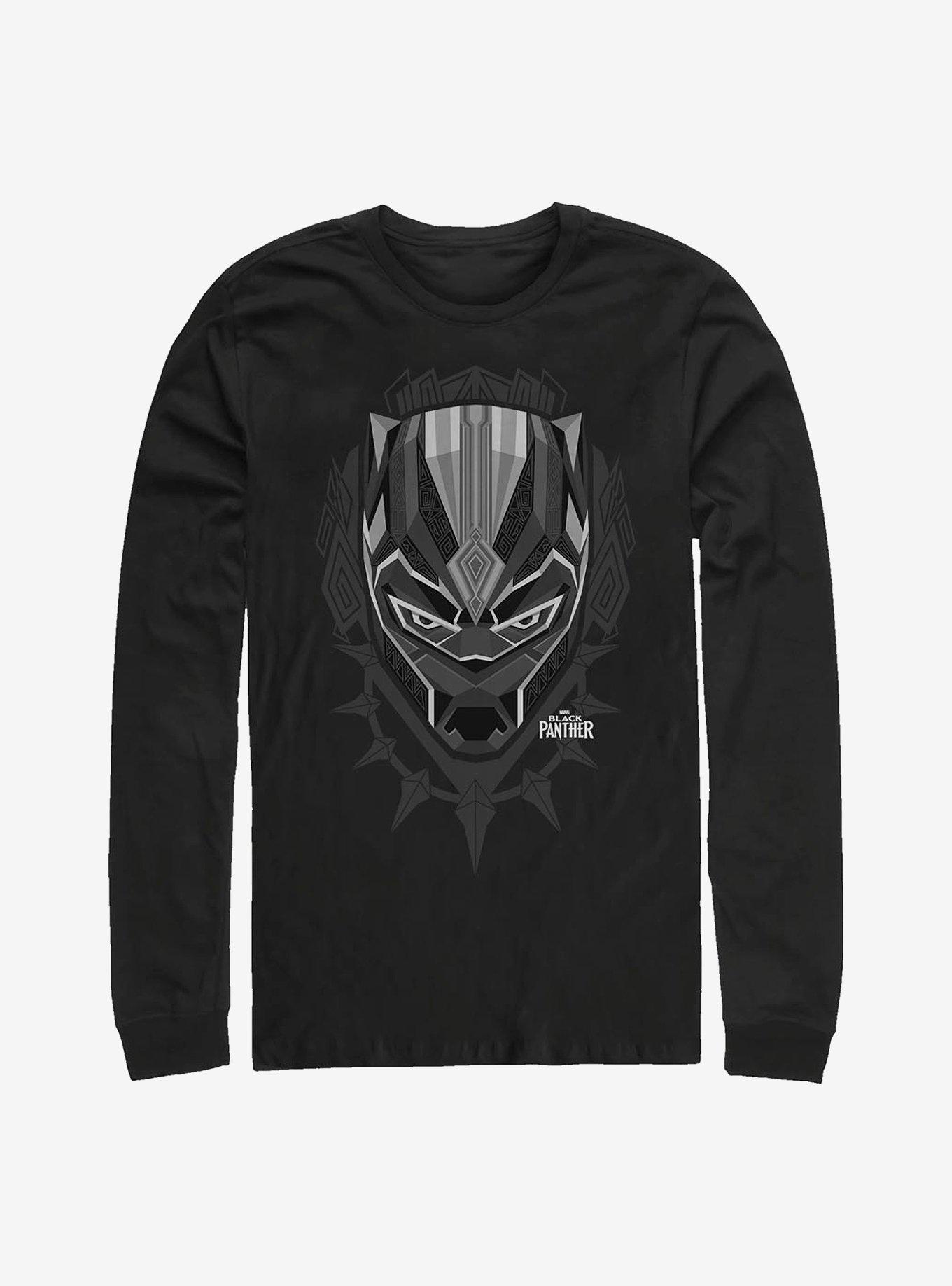 Marvel Black Panther Plaque Long-Sleeve T-Shirt, BLACK, hi-res