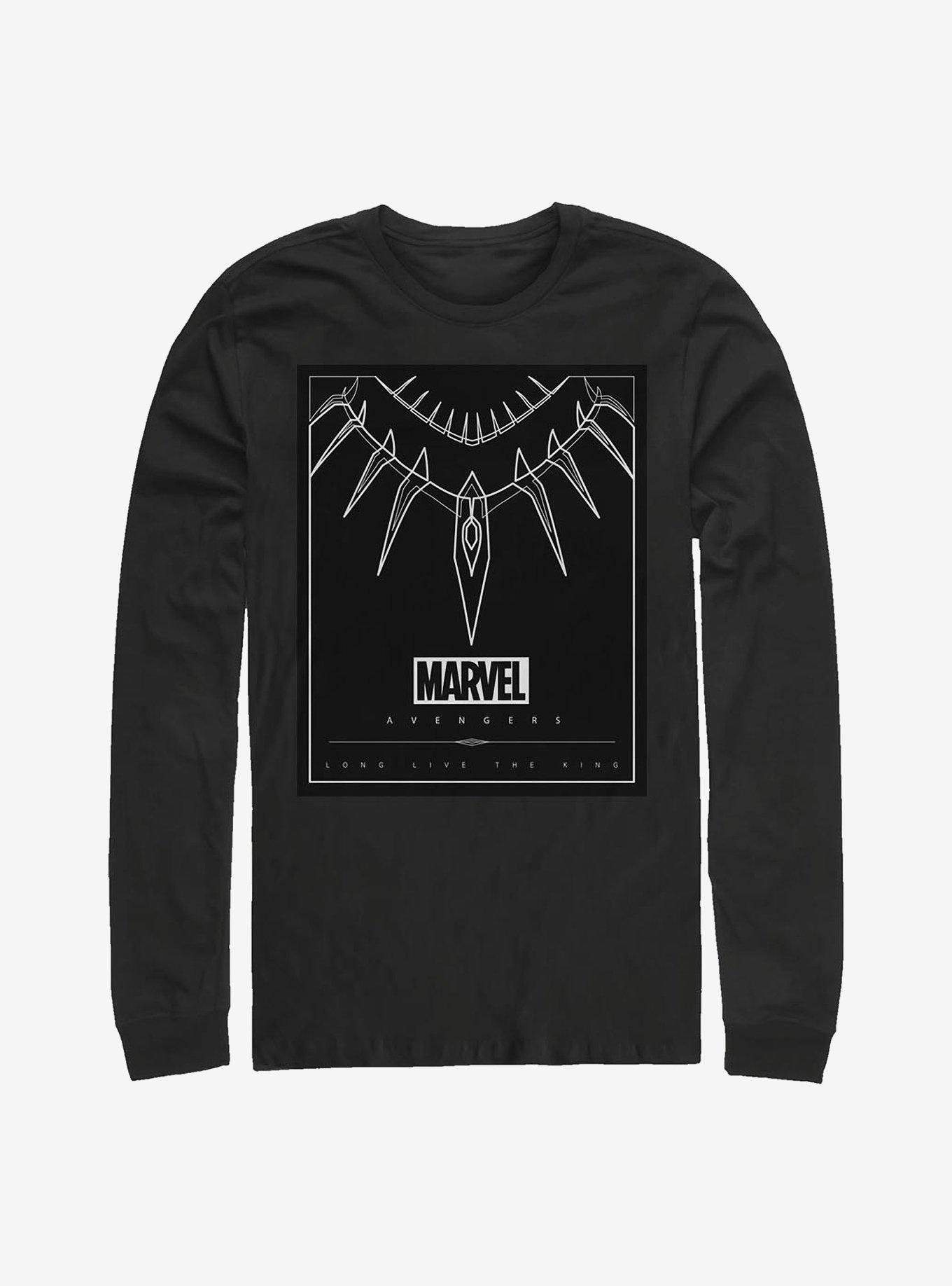 Marvel Black Panther Panther Necklace Long-Sleeve T-Shirt