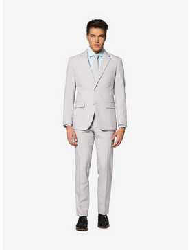 Opposuits Men's Groovy Grey Solid Color Suit, , hi-res