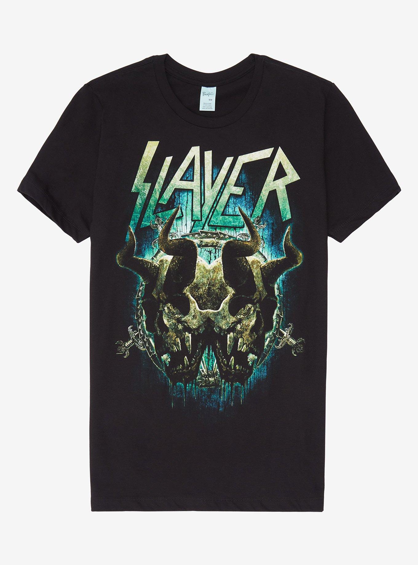Slayer Double Skull T-Shirt | Hot Topic