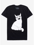 Third Eye Cat T-Shirt By CellsDividing, WHITE, hi-res