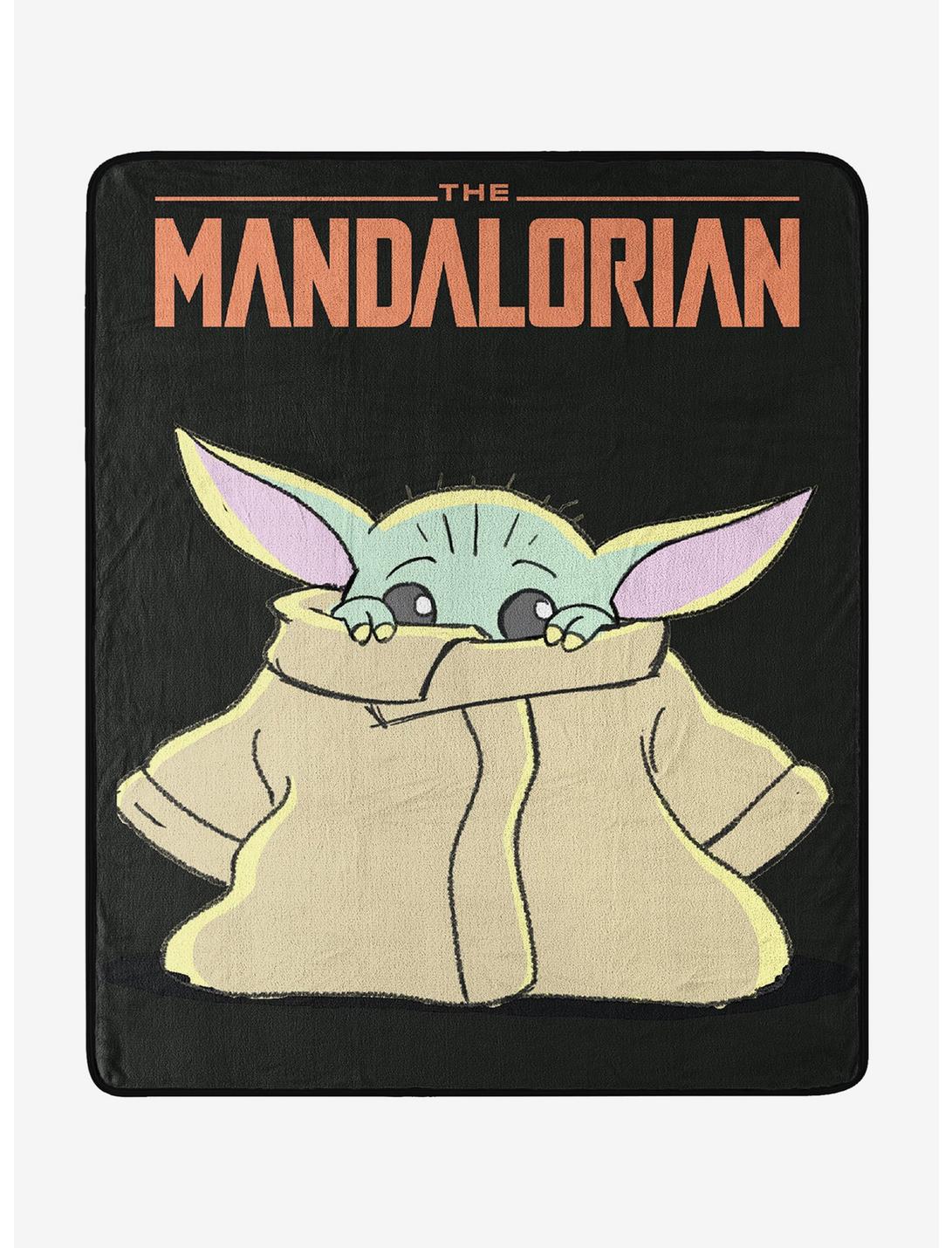 Star Wars The Mandalorian The Child Sketch Throw Blanket, , hi-res