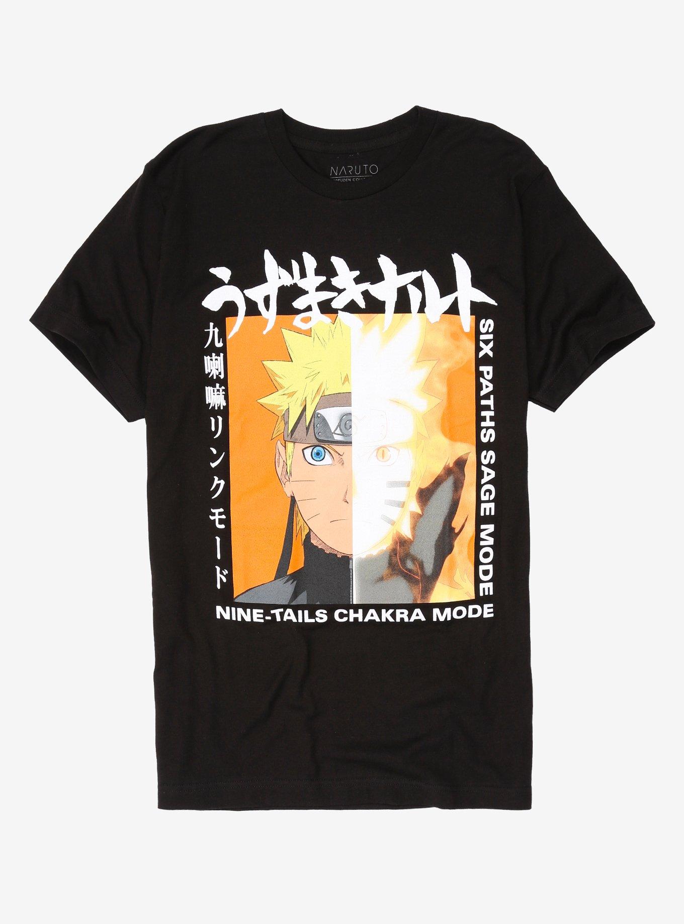 Naruto Shippuden Six Paths Sage Mode T-Shirt, BLACK, hi-res