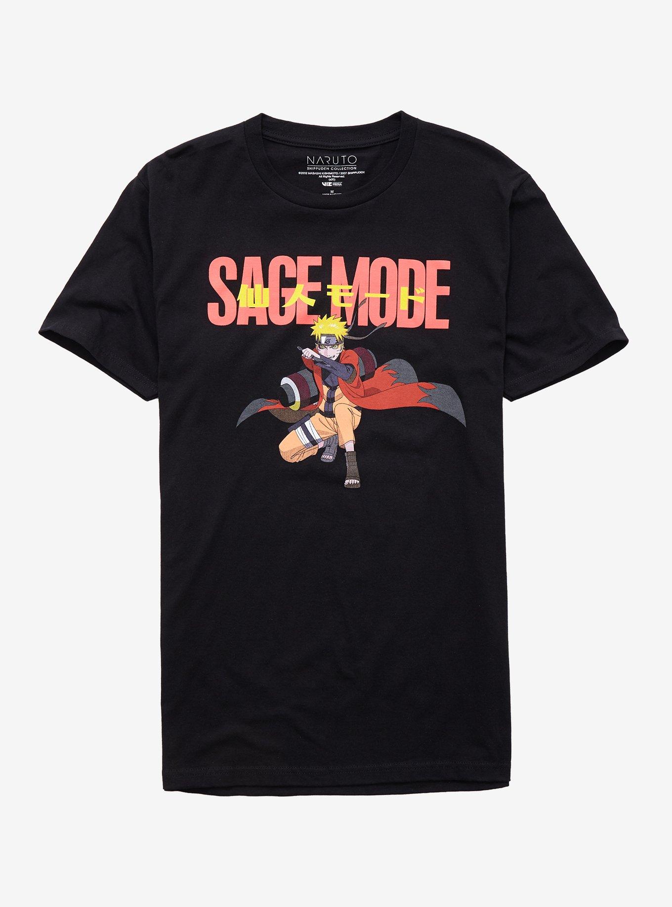 Naruto Shippuden Sage Mode T-shirt, BLACK, hi-res