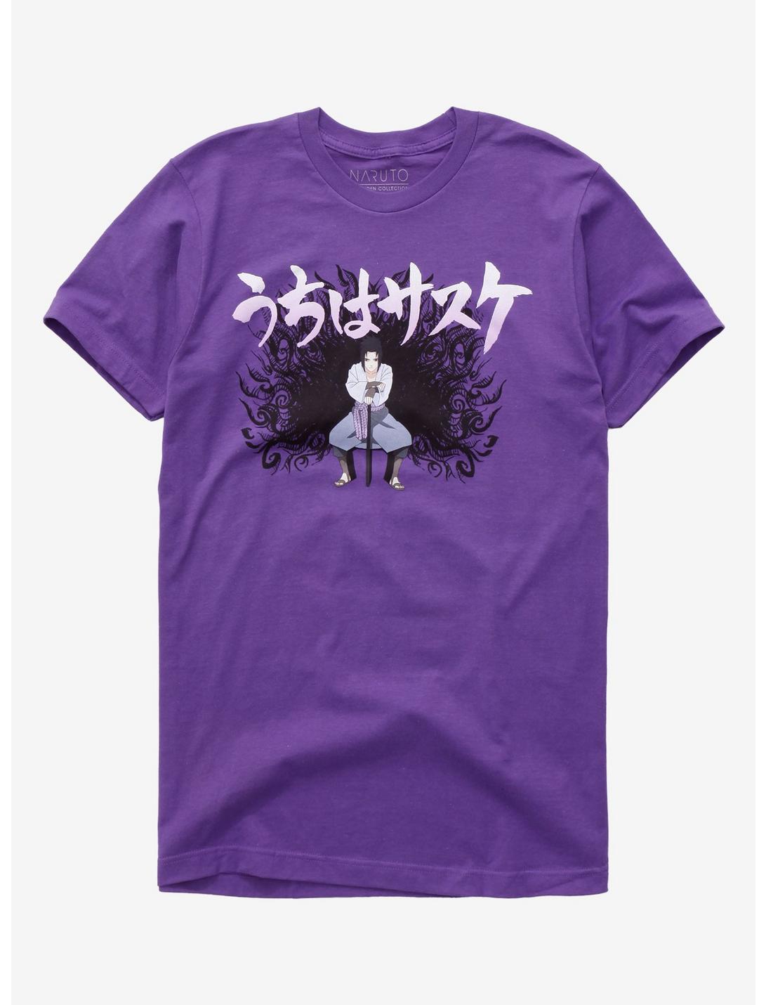 Naruto Shippuden Sasuke Curse Mark T-Shirt, PURPLE, hi-res
