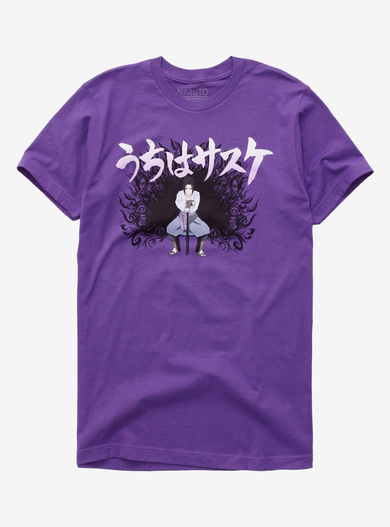 Naruto Shippuden Sasuke Curse Mark T-Shirt, PURPLE, hi-res