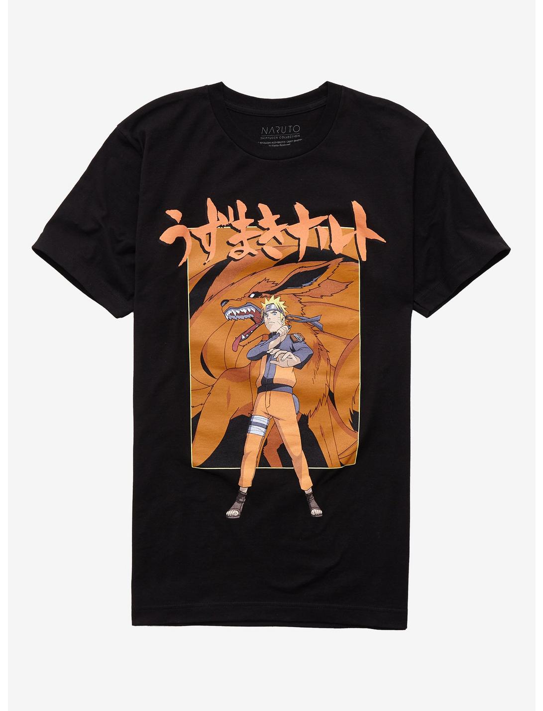 Naruto Shippuden Kurama & Susanoo T-Shirt, BLACK, hi-res