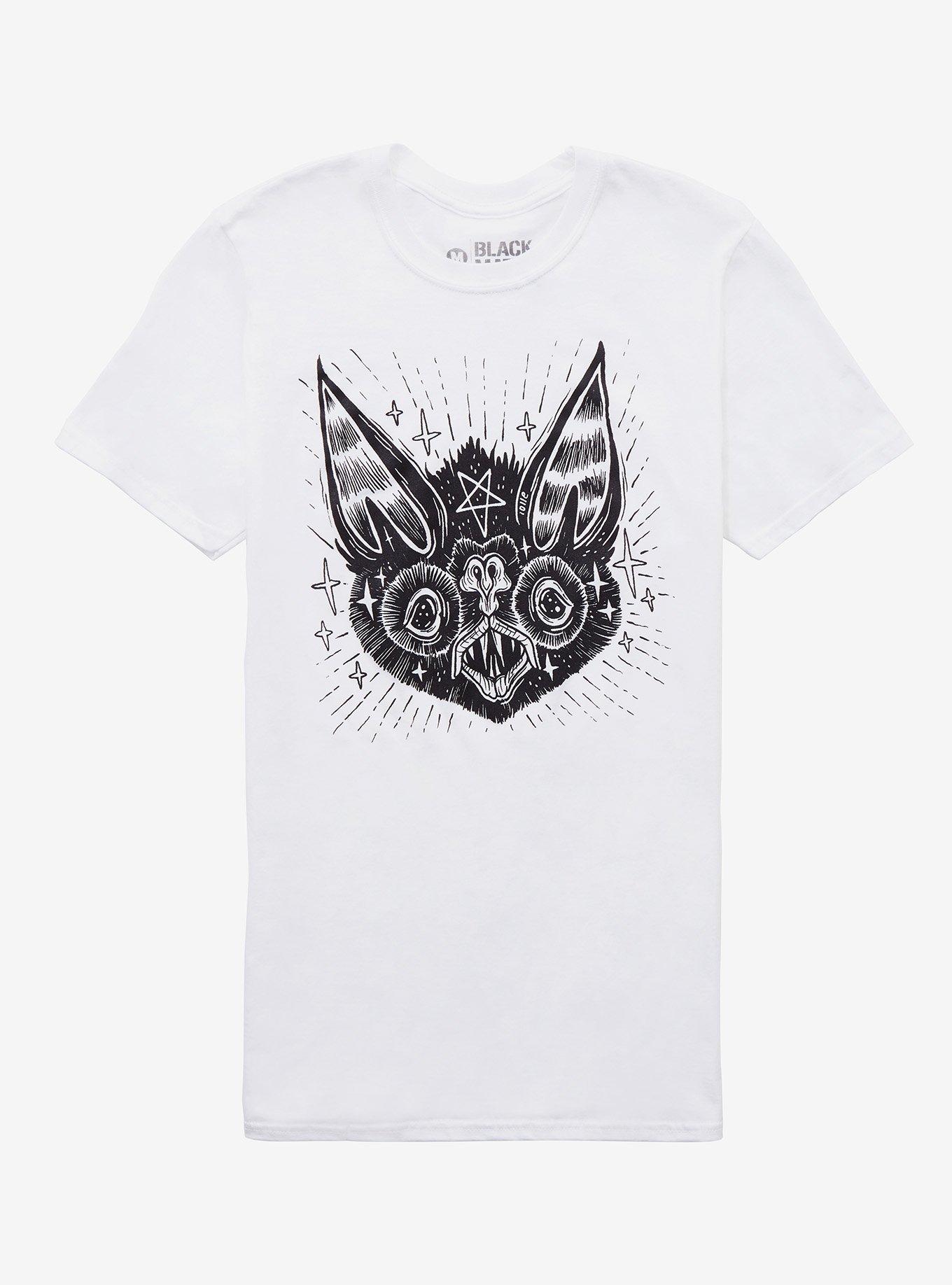 Sparkly Bat T-Shirt By Lolle, BLACK, hi-res
