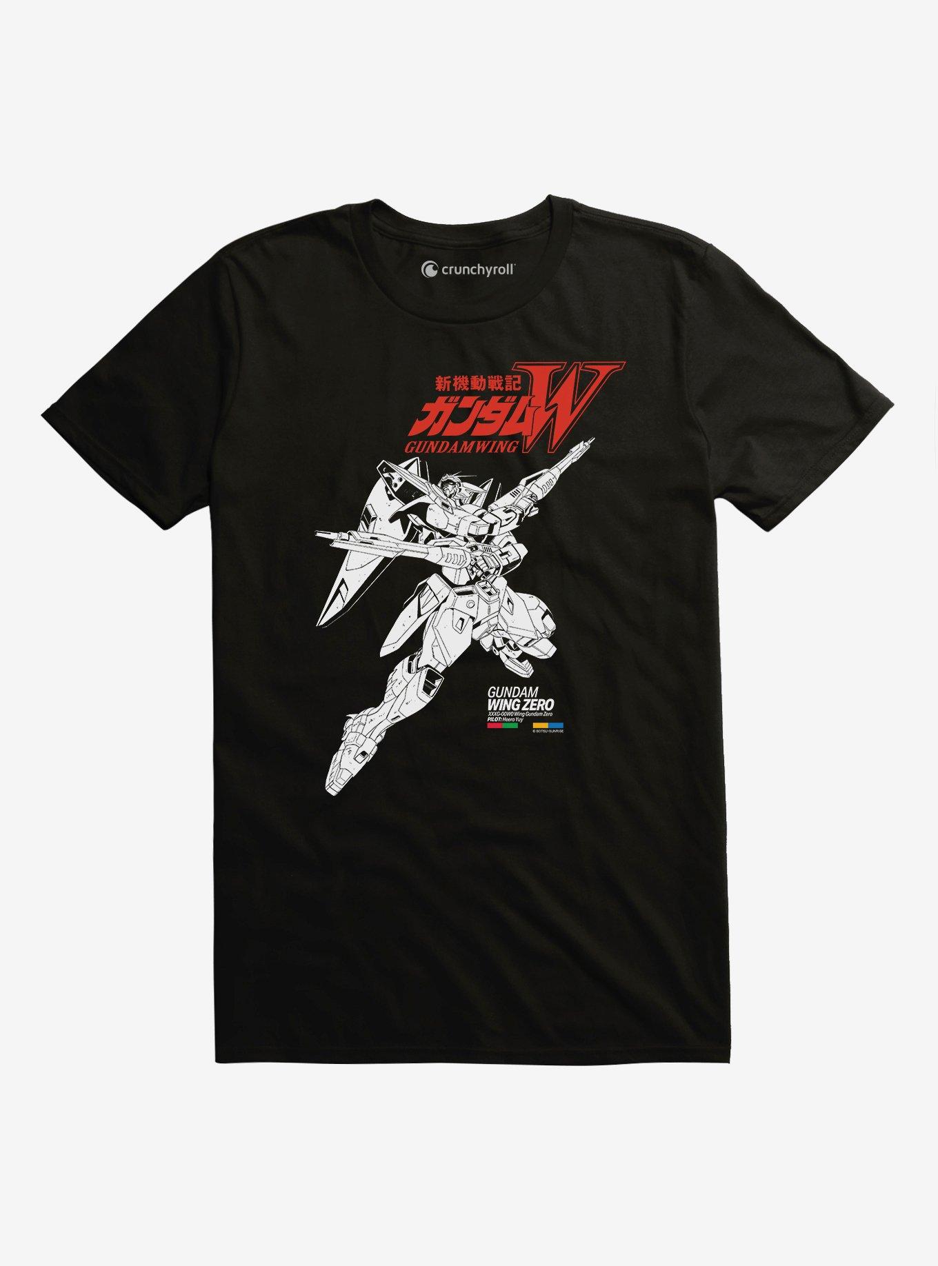 Mobile Suit Gundam Wing Zero T Shirt BLACK Hot Topic