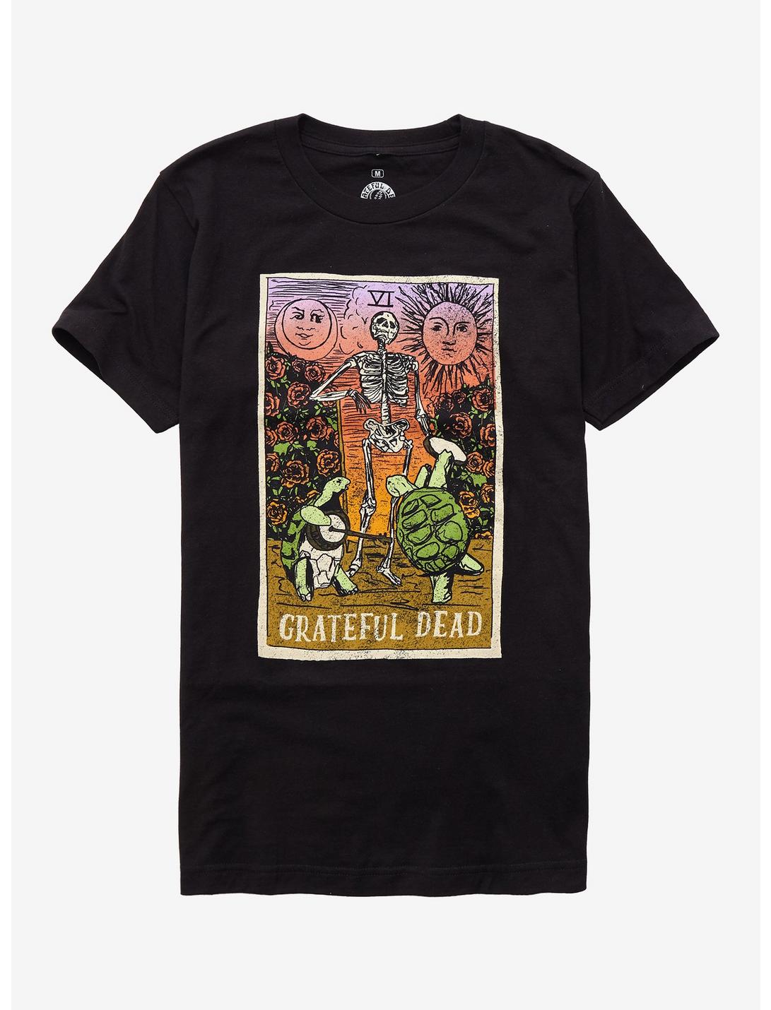 Grateful Dead Tarot Card Girls T-Shirt, BLACK, hi-res