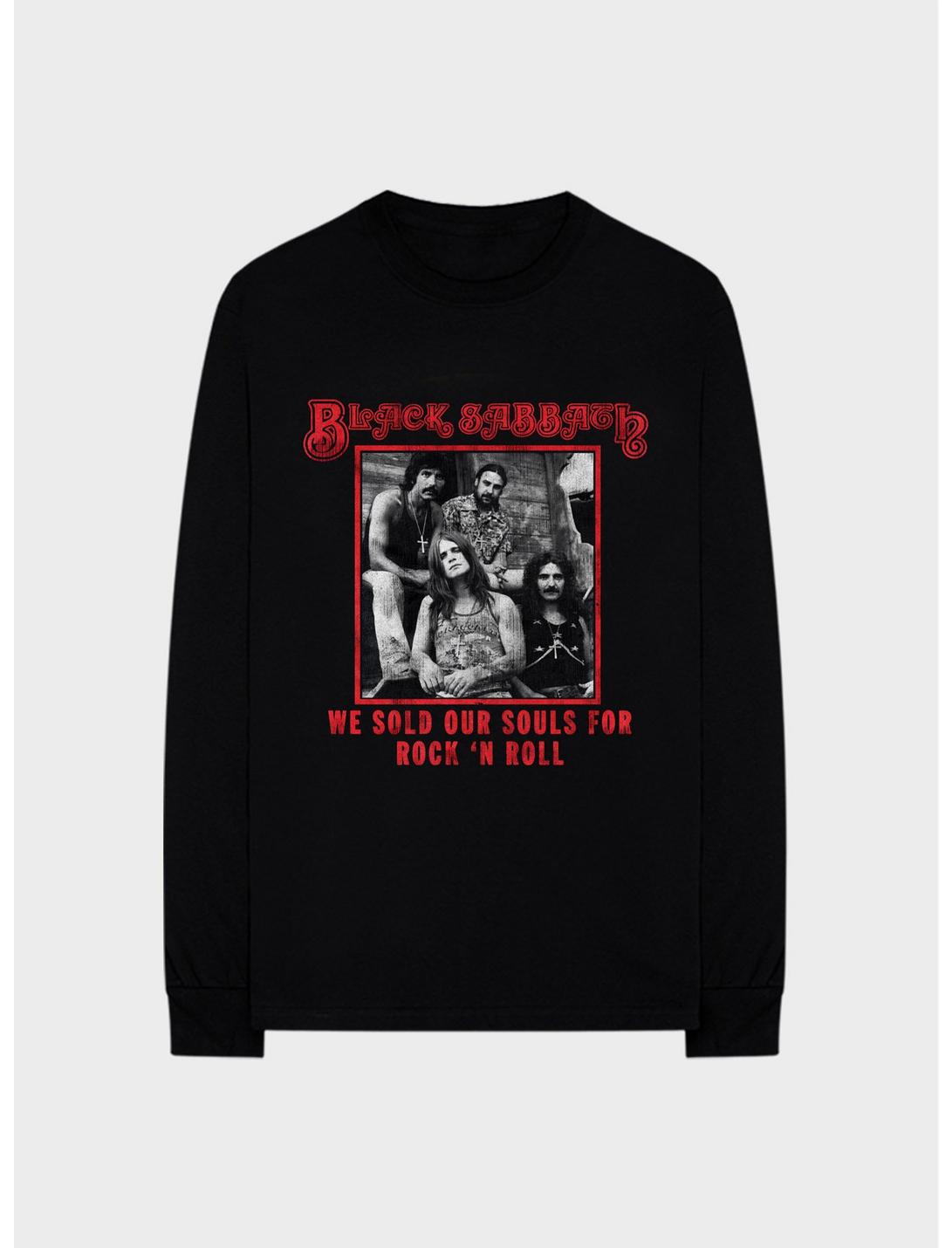 Black Sabbath We Sold Our Souls For Rock 'N Roll Girls Long-Sleeve T-Shirt, BLACK, hi-res