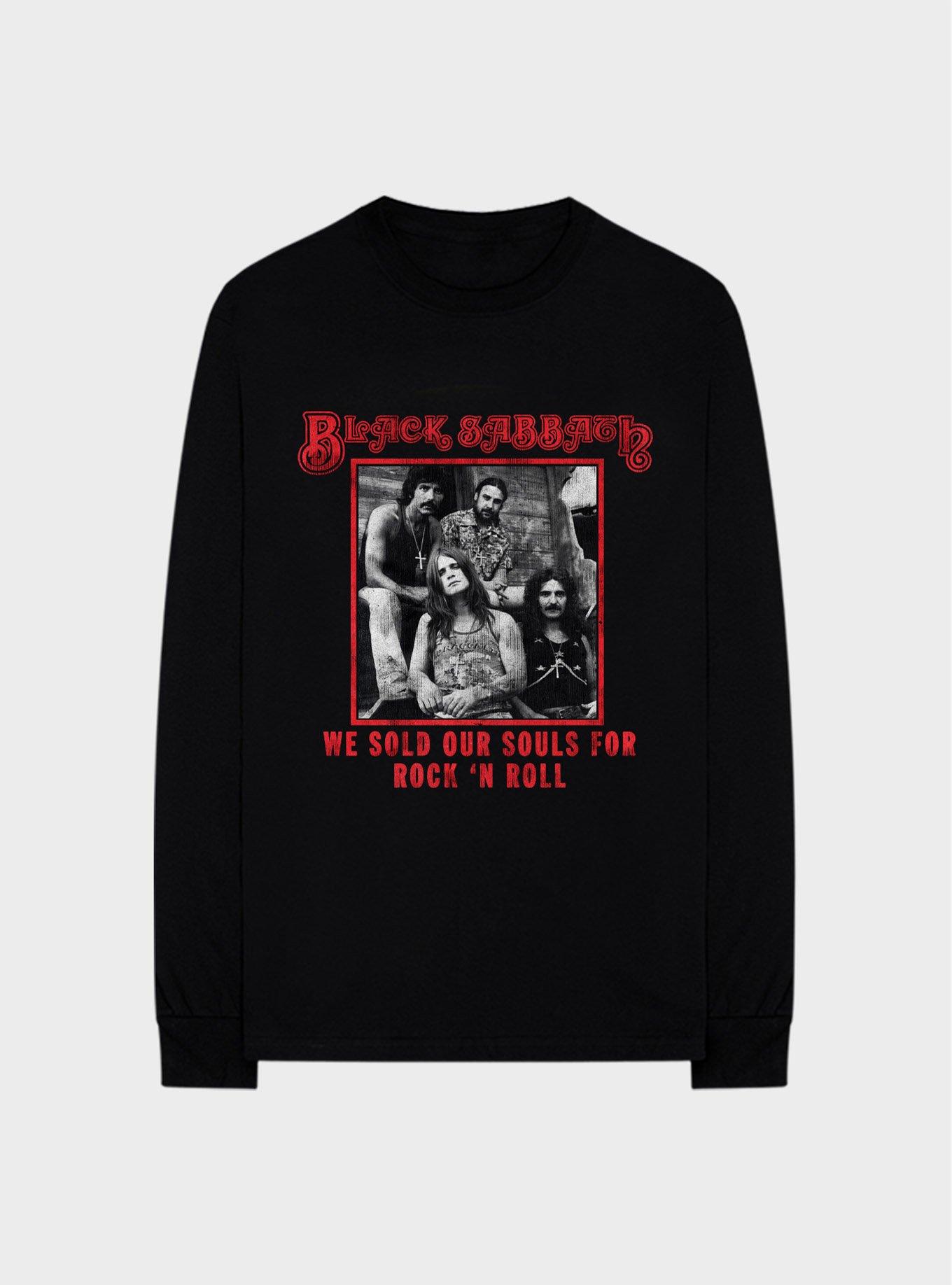 Black Sabbath We Sold Our Souls For Rock 'N Roll Girls Long-Sleeve T-Shirt, BLACK, hi-res