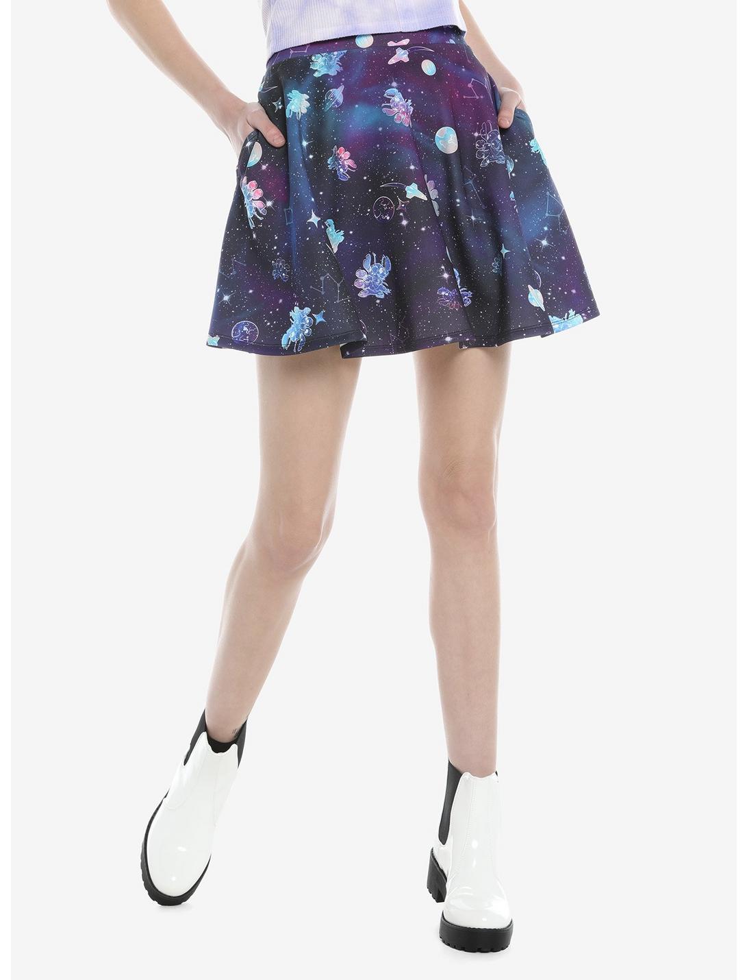 Disney Lilo & Stitch Cosmic Stitch Skater Skirt, MULTI, hi-res