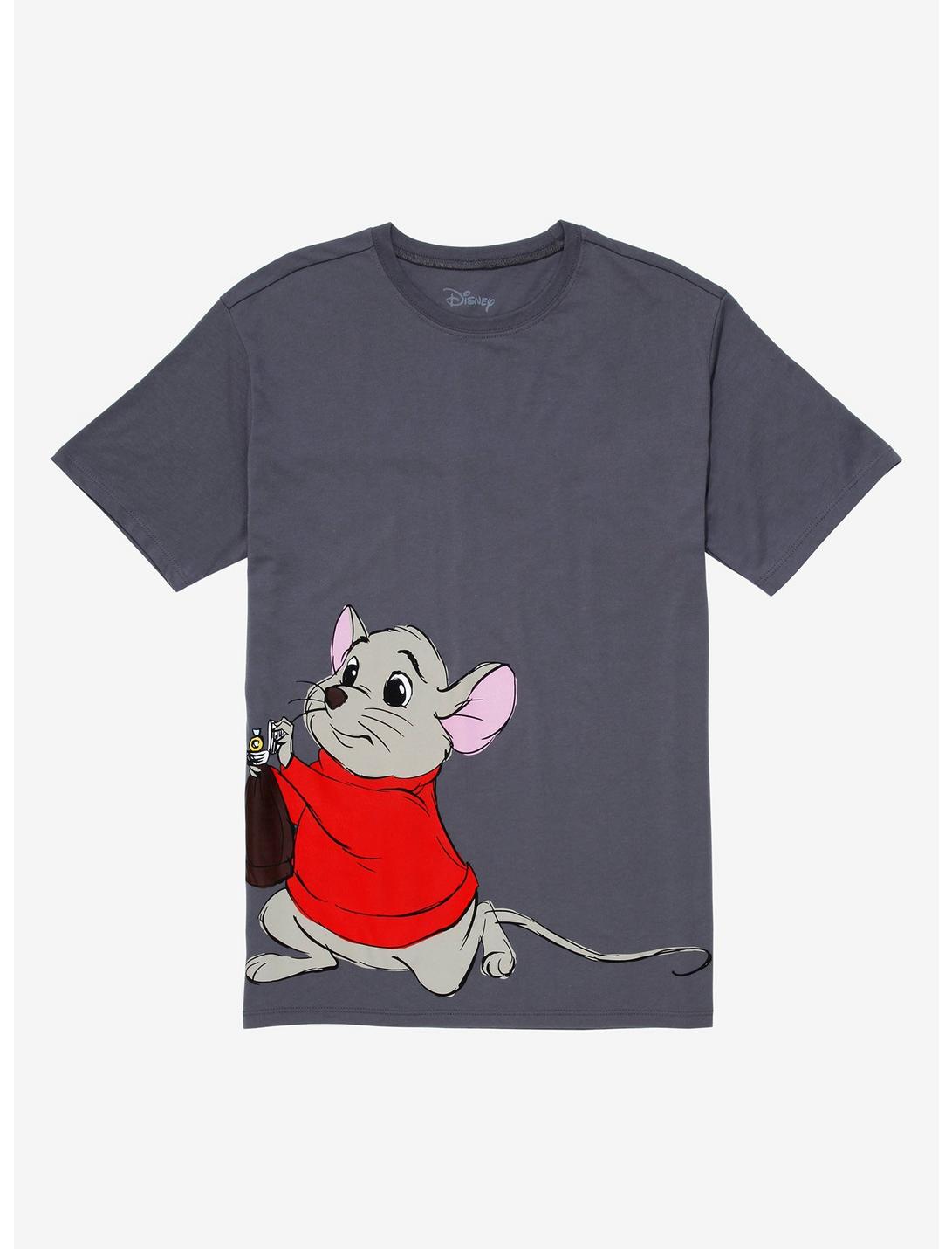 Disney The Rescuers Bernard Couples T-Shirt - BoxLunch Exclusive, DARK GREY, hi-res