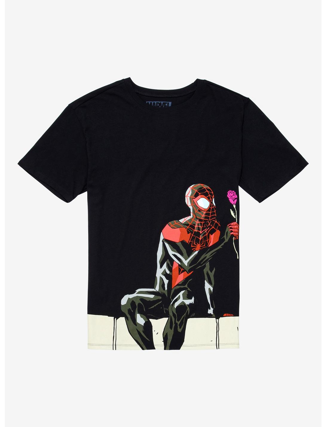 Marvel Spider-Man Couples T-Shirt - BoxLunch Exclusive, BLACK, hi-res
