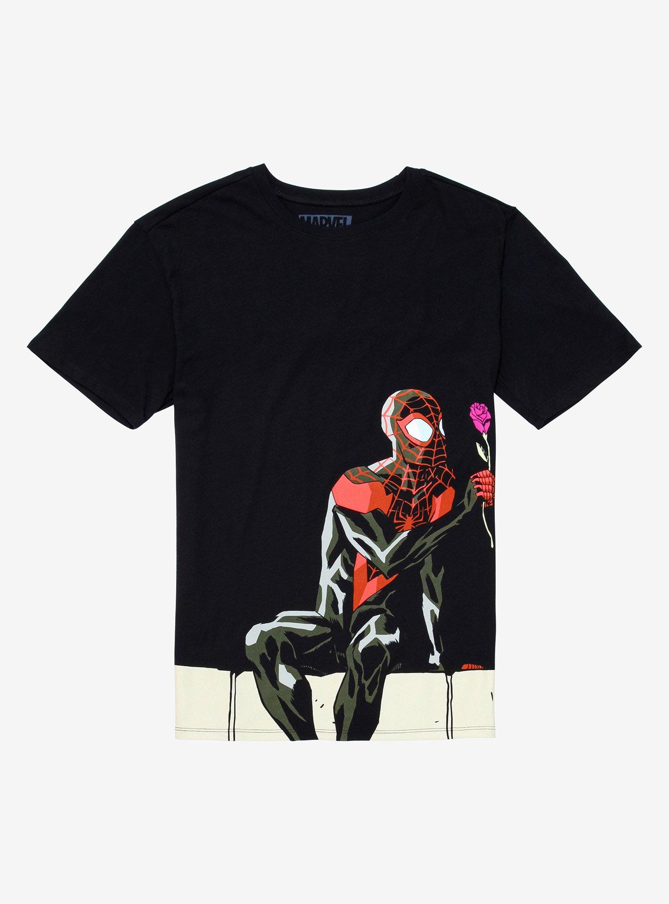 Marvel Spider-Man Couples T-Shirt - BoxLunch Exclusive, BLACK, hi-res