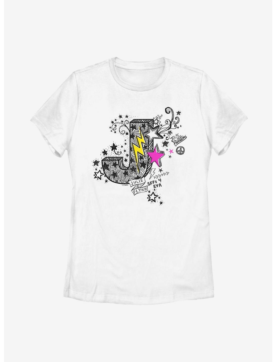 Julie And The Phantoms Julie and Flynn Doodle Womens T-Shirt, WHITE, hi-res