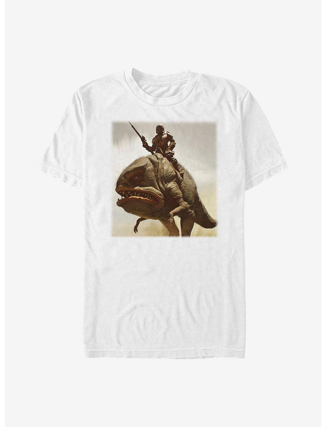 Sta Wars The Mandalorian Mando Hero Shot T-Shirt, WHITE, hi-res