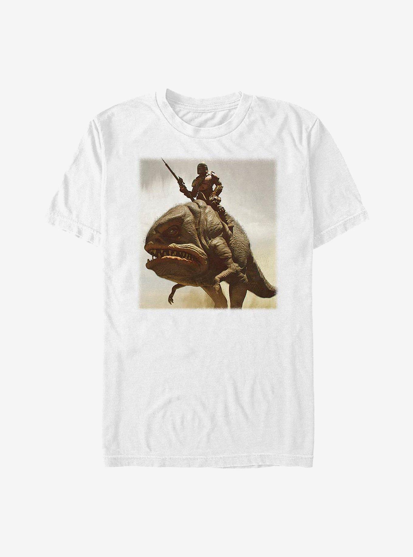Sta Wars The Mandalorian Mando Hero Shot T-Shirt, WHITE, hi-res