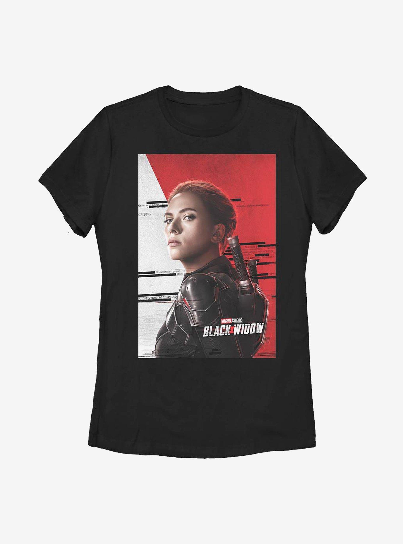 Marvel Black Widow Poster Womens T-Shirt, , hi-res