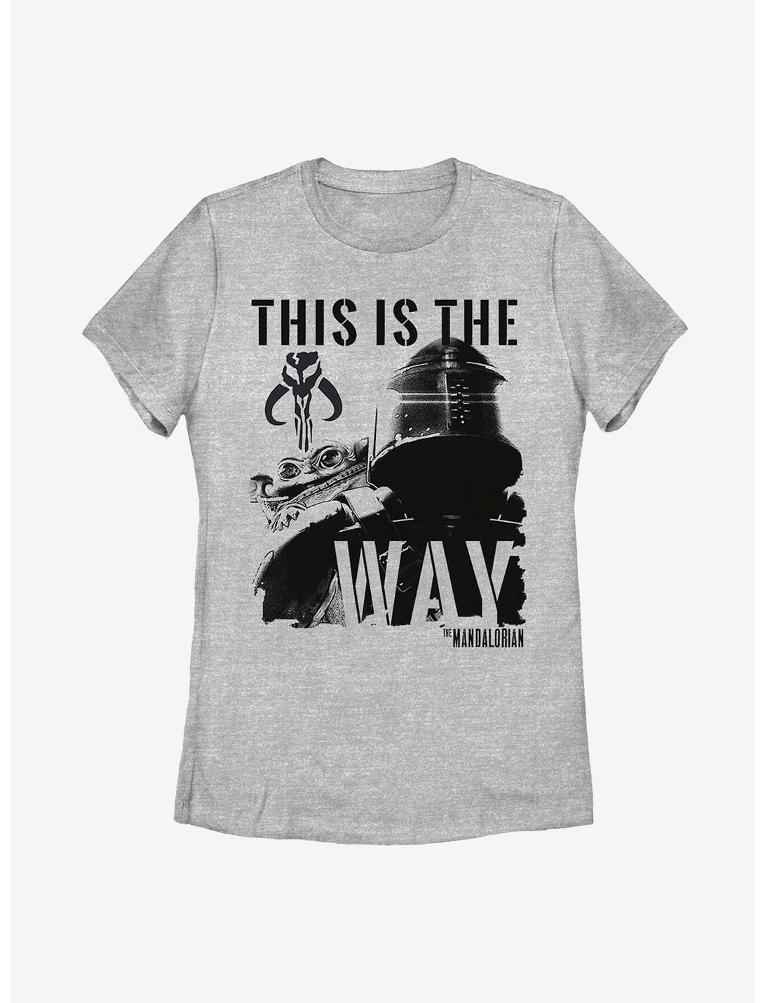 Sta Wars The Mandalorian Inked Mando Womens T-Shirt, ATH HTR, hi-res