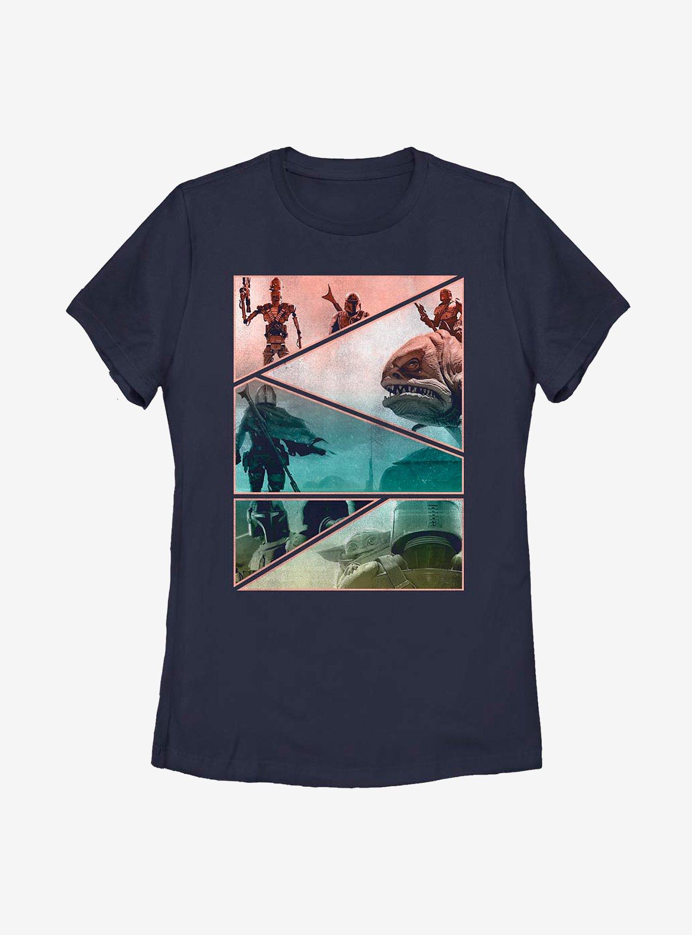 Sta Wars The Mandalorian Mando Panels Womens T-Shirt, , hi-res