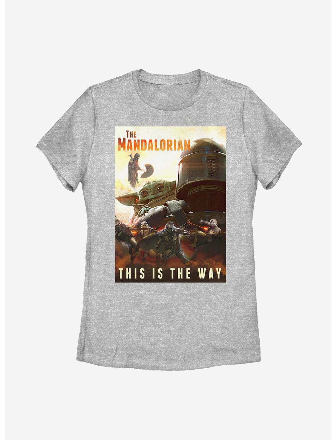 Sta Wars The Mandalorian The Way Poster Womens T-Shirt, ATH HTR, hi-res