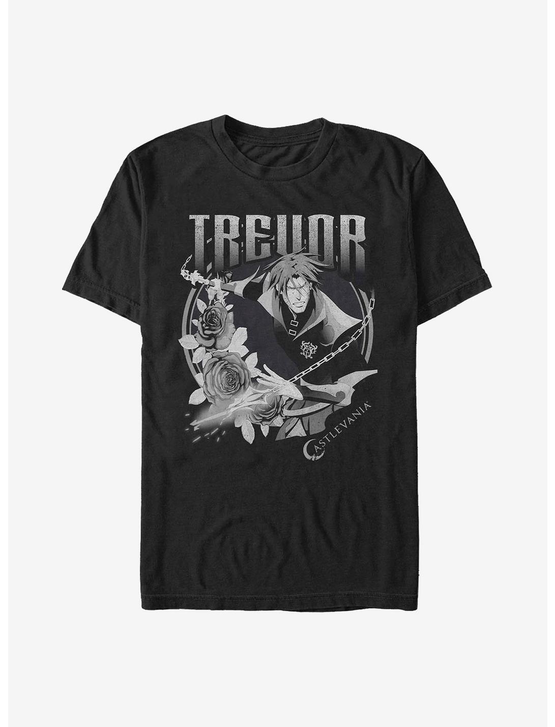 Castlevania Trevor Badge T-Shirt, BLACK, hi-res
